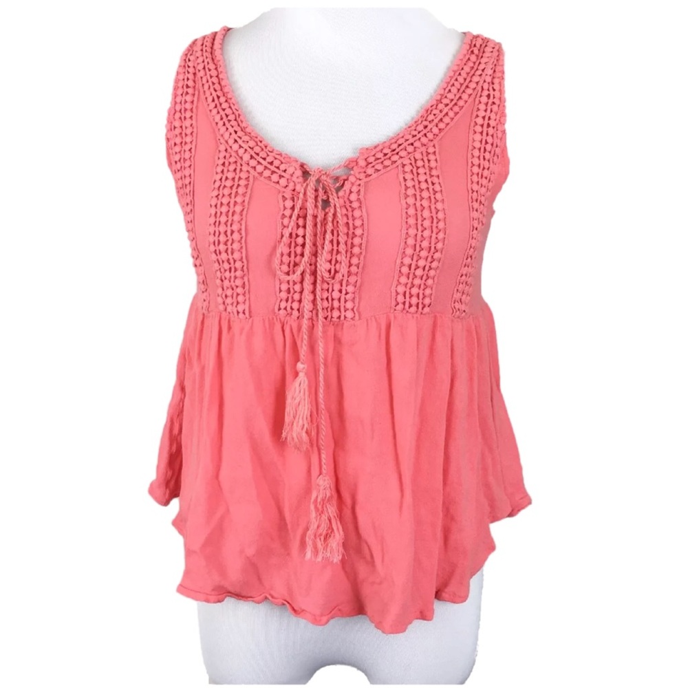 Altar'd State Small Woman's Crop Top Shabby Coral